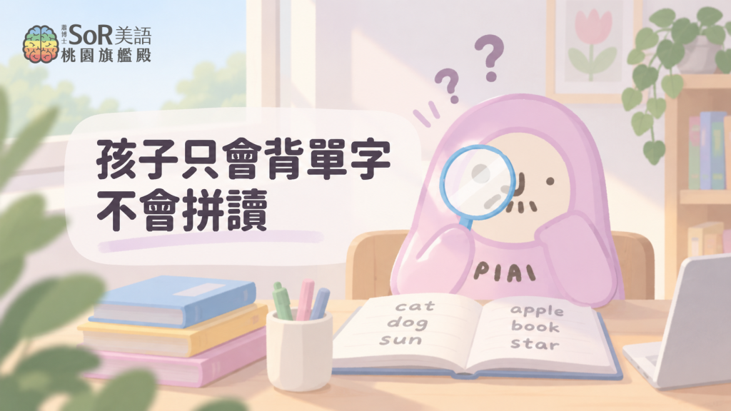 孩子只會背單字不會拼讀